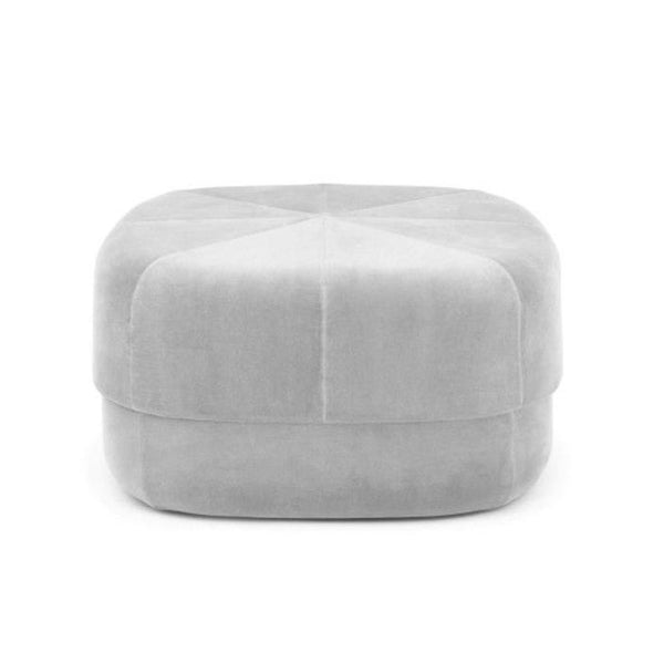 Normann Circus Velour Large Pouf Beige Large