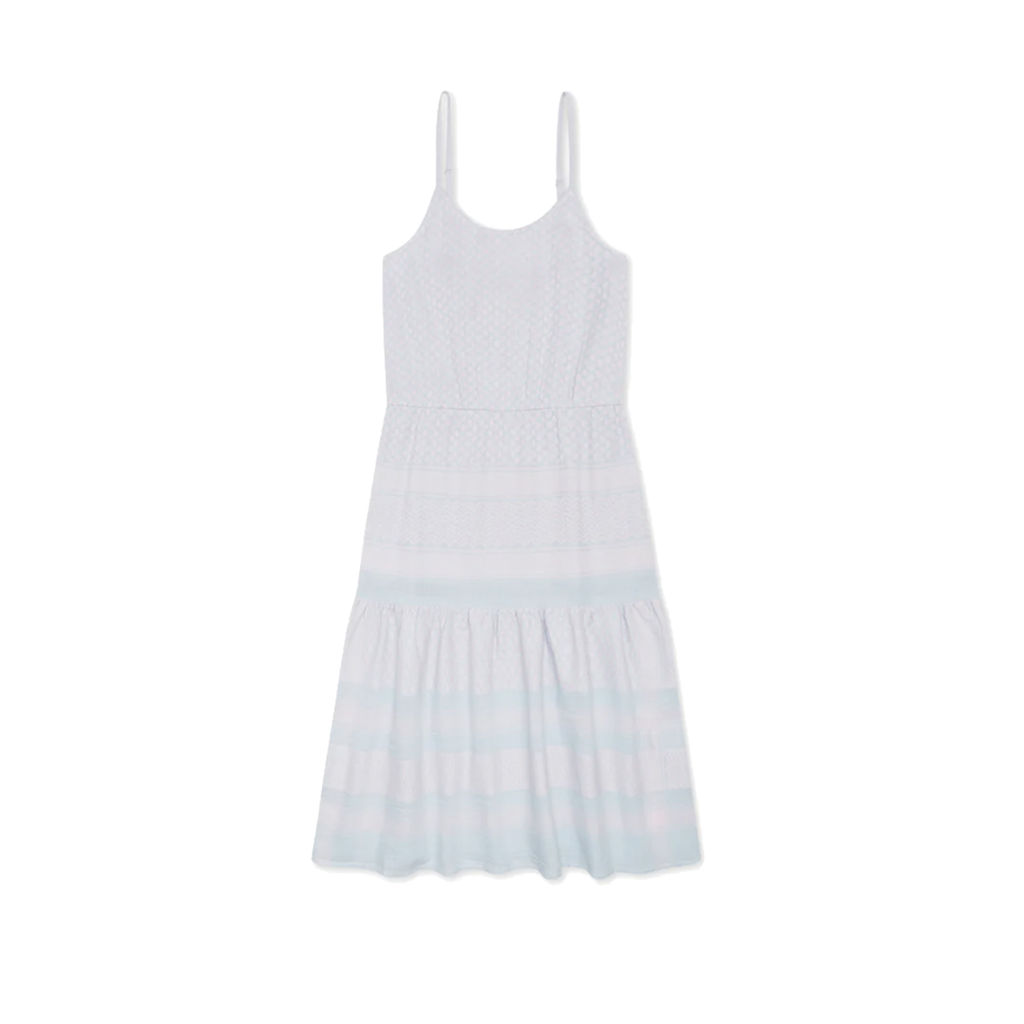Summery Copenhagen Ballad Blue/Lavender Fog Rose Short Dress